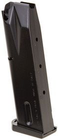 Beretta 92FS 15 round 9mm magazine, black.